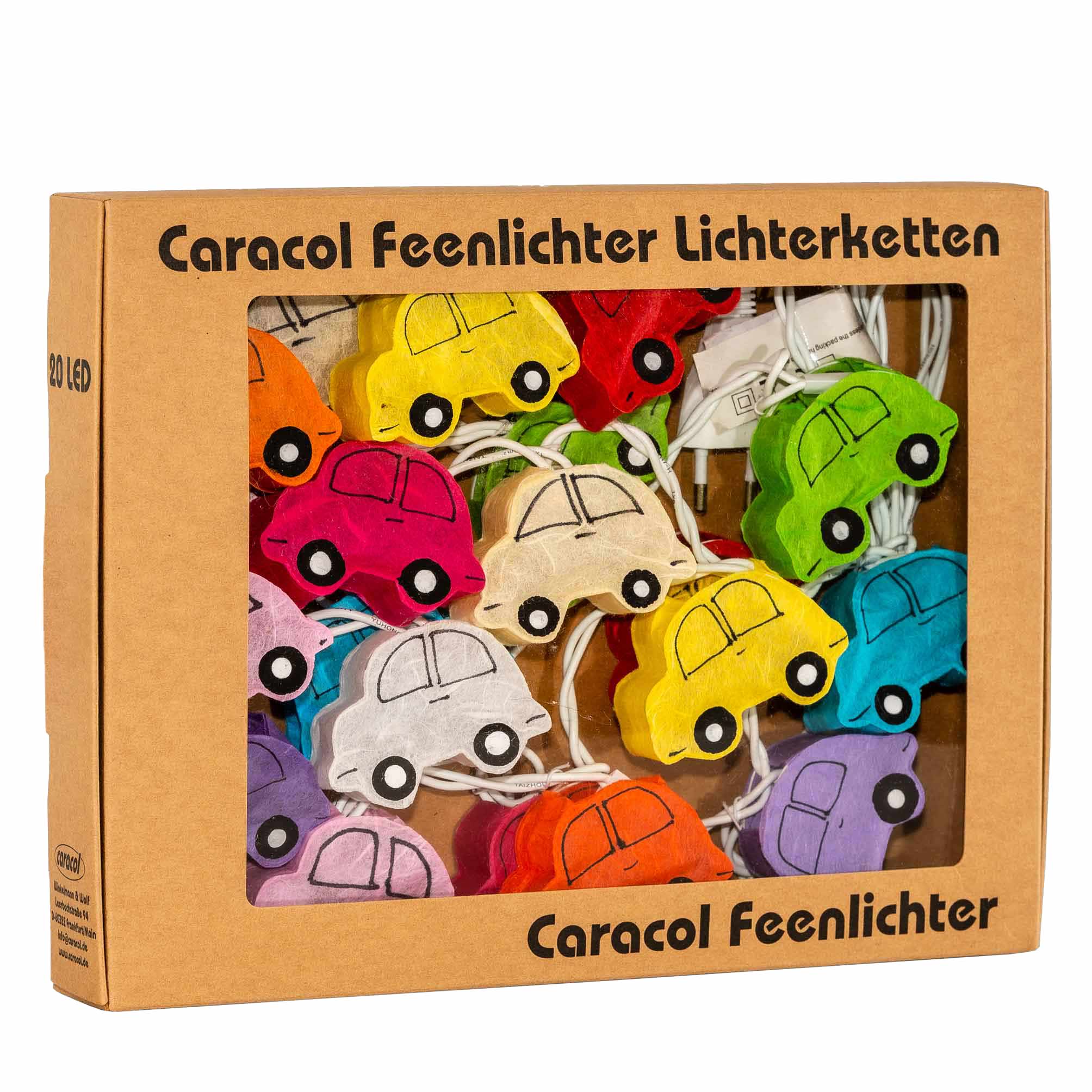Caracol-Feenlichter-LED-Autos-20L-Verpackung