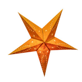 Sternenlicht Papierstern Venezia Orange 5 Zackig