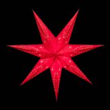 Sternenlicht Papierstern Venezia Rot 7 Zackig Nachts