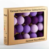 Baumwollball Cottonball LED Lichterkette Feenlichter Lavender Verpackung 20L