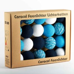 Baumwollball Cottonball LED Lichterkette Feenlichter Blue Marlin Verpackung 20L
