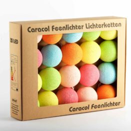 Baumwollball Cottonball LED Lichterkette Feenlichter Spring Verpackung 20L