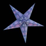 Sternenlicht Papierstern Cyclone Violett Glitter 5 Zack Standard Nachts