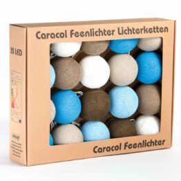 Baumwollball Cottonball LED Lichterkette Feenlichter Winter Verpackung 20L