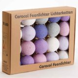 Baumwollball Cottonball LED Lichterkette Feenlichter Berries Verpackung 20L