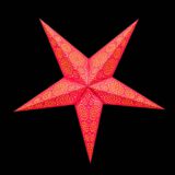 Sternenlicht Papierstern Sydney Rot 5 Zackig Nachts