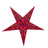 Sternenlicht Papierstern Ganeesha Rot 5 Zackig Standard