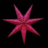 Sternenlicht Papierstern Paris Rot&Rosa 7 Zackig Nachts