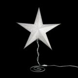 Sternstaender für Sternenlichter Papiersterne Weiss mit Kabel 1.5m mit Stern