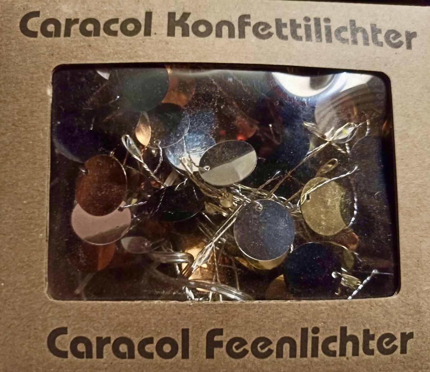 Konfettilichter Gold Packing